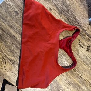 Red Lululemon Invigorate Bra